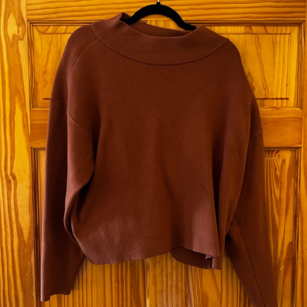 Burnt Orange Anthropologie Sweater